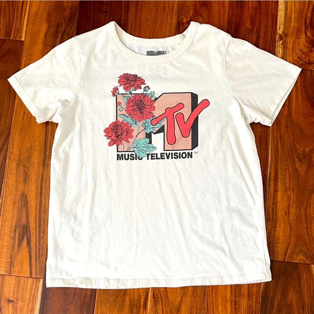 Vintage MTV Original Floral Crewneck Tee